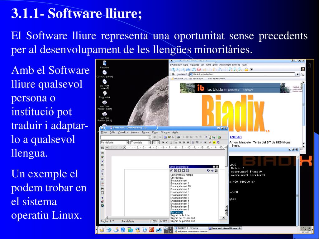 Software lliure; El Software lliure representa una oportunitat sense precedents per al desenvolupament de les llengües minoritàries.