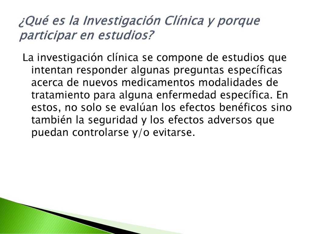 ¿Qué es la Investigación Clínica y porque participar en estudios