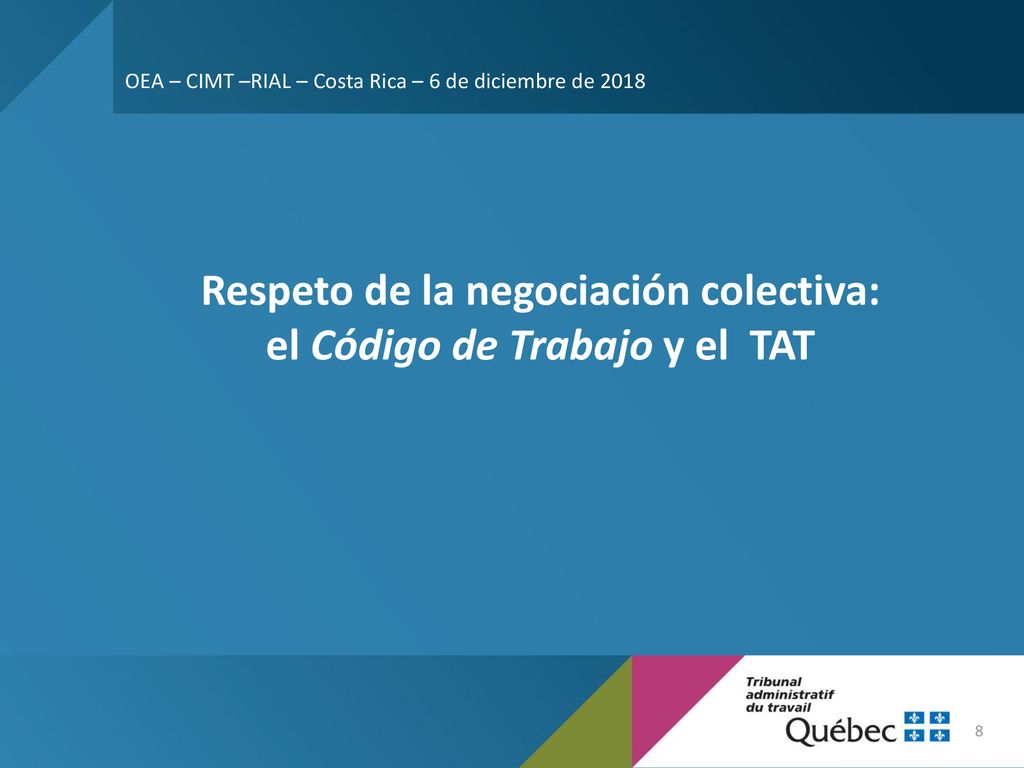Respeto de la negociación colectiva: el Código de Trabajo y el TAT
