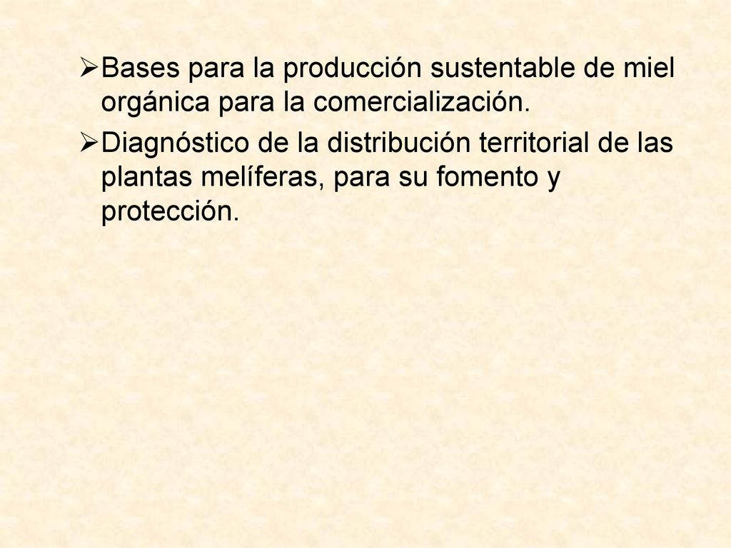 Bases para la producción sustentable de miel orgánica para la comercialización.