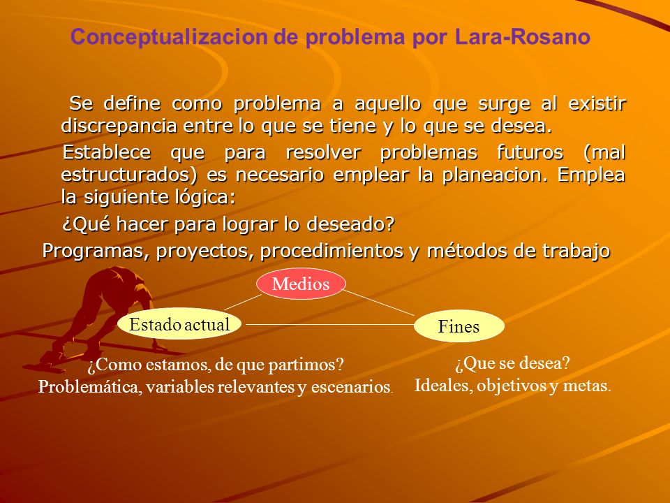 Conceptualizacion de problema por Lara-Rosano