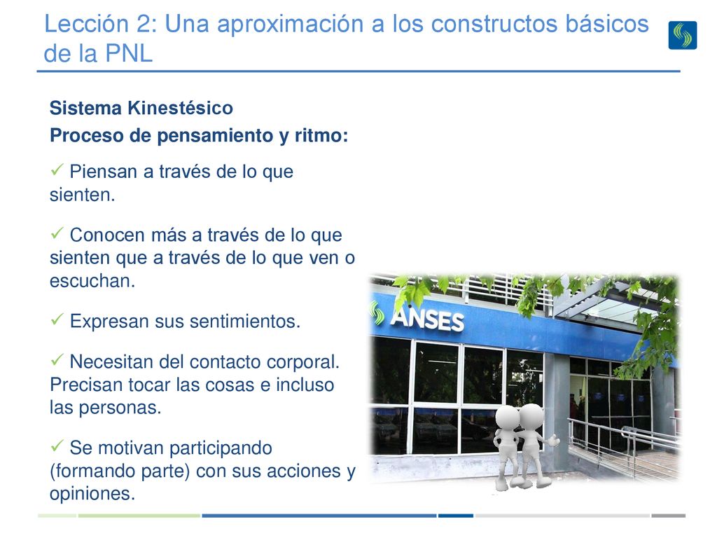 Lección 2: Una aproximación a los constructos básicos de la PNL