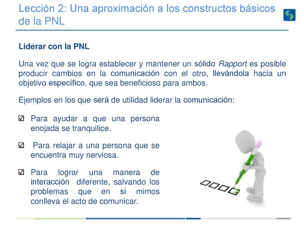 Lección 2: Una aproximación a los constructos básicos de la PNL
