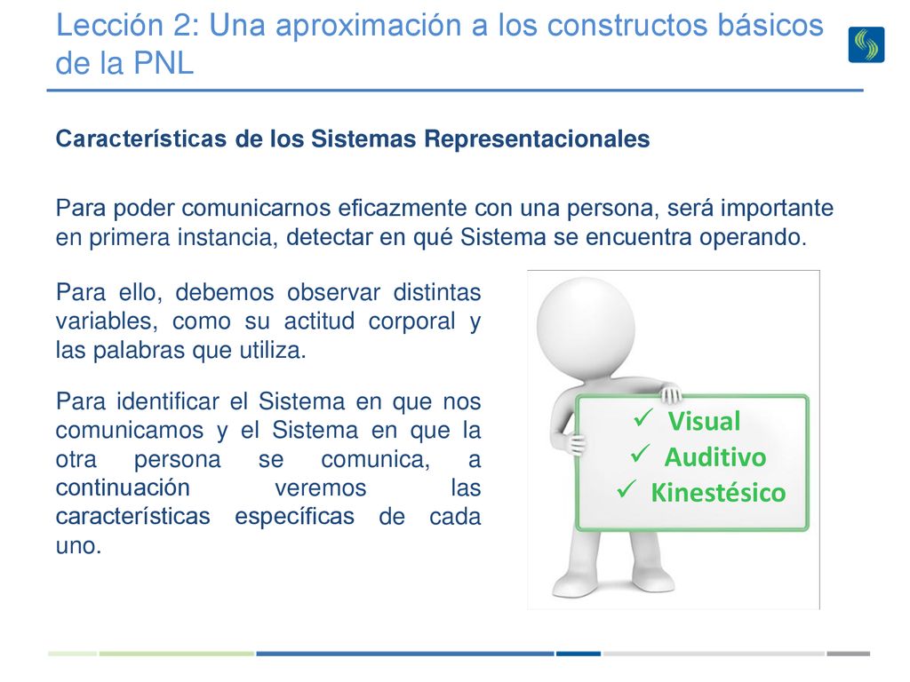 Lección 2: Una aproximación a los constructos básicos de la PNL