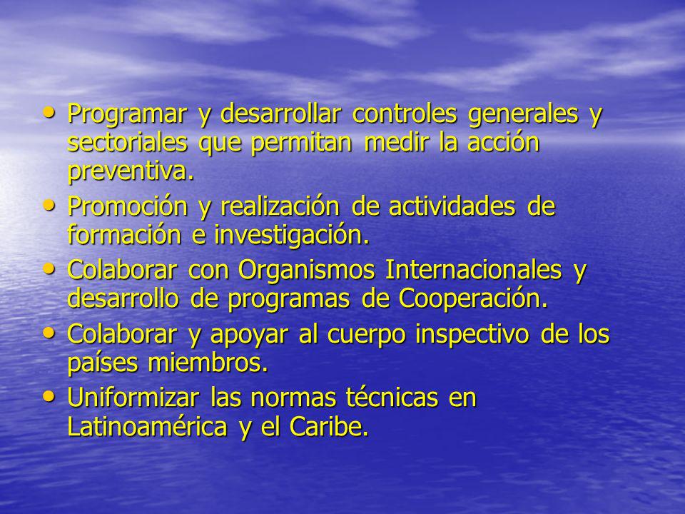 Programar y desarrollar controles generales y sectoriales que permitan medir la acción preventiva.