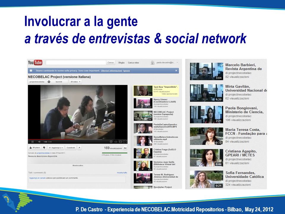 Involucrar a la gente a través de entrevistas & social network