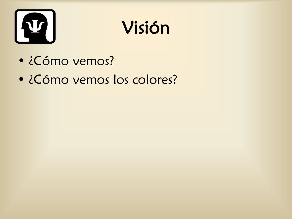 Visión ¿Cómo vemos ¿Cómo vemos los colores