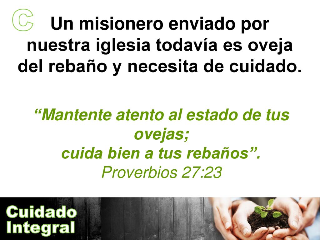 Mantente atento al estado de tus ovejas; cuida bien a tus rebaños .