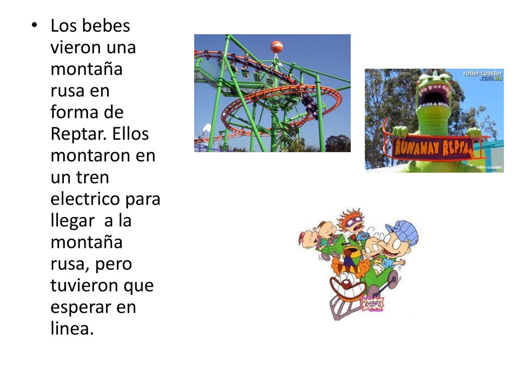Los bebes vieron una montaña rusa en forma de Reptar
