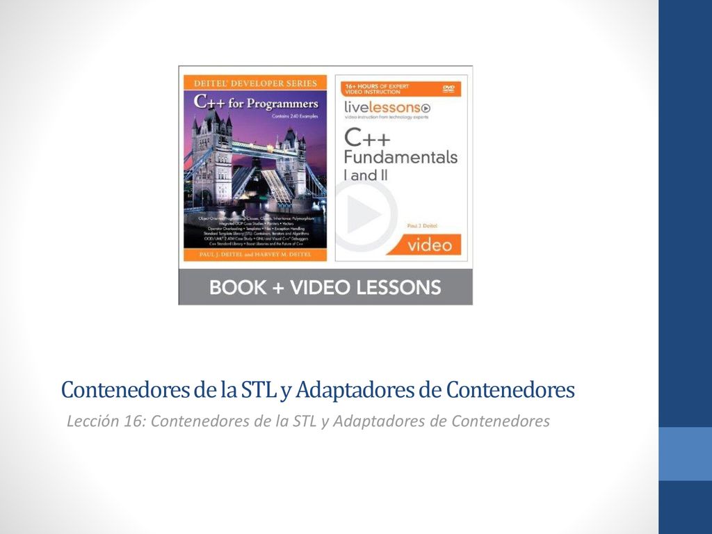 Contenedores de la STL y Adaptadores de Contenedores