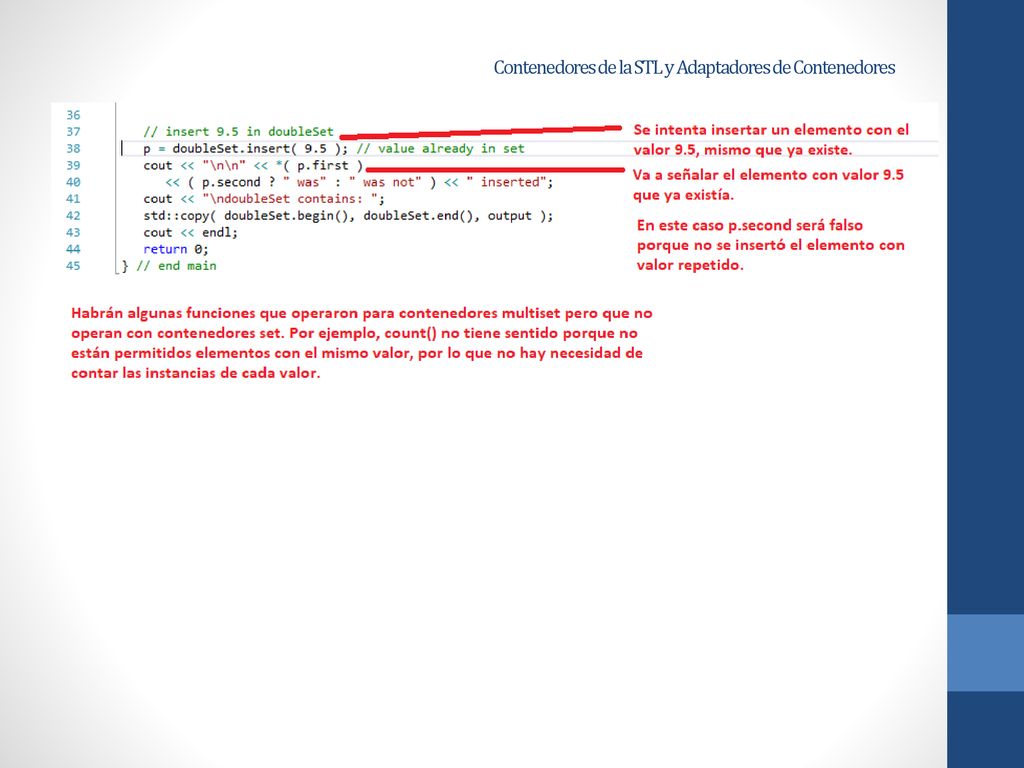 Contenedores de la STL y Adaptadores de Contenedores