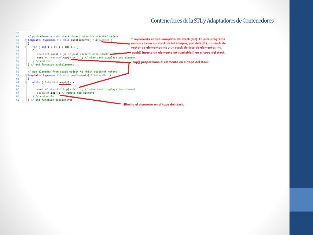 Contenedores de la STL y Adaptadores de Contenedores