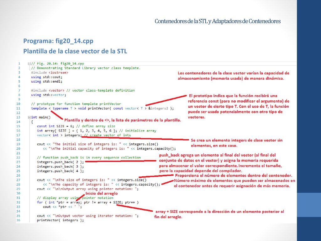 Contenedores de la STL y Adaptadores de Contenedores