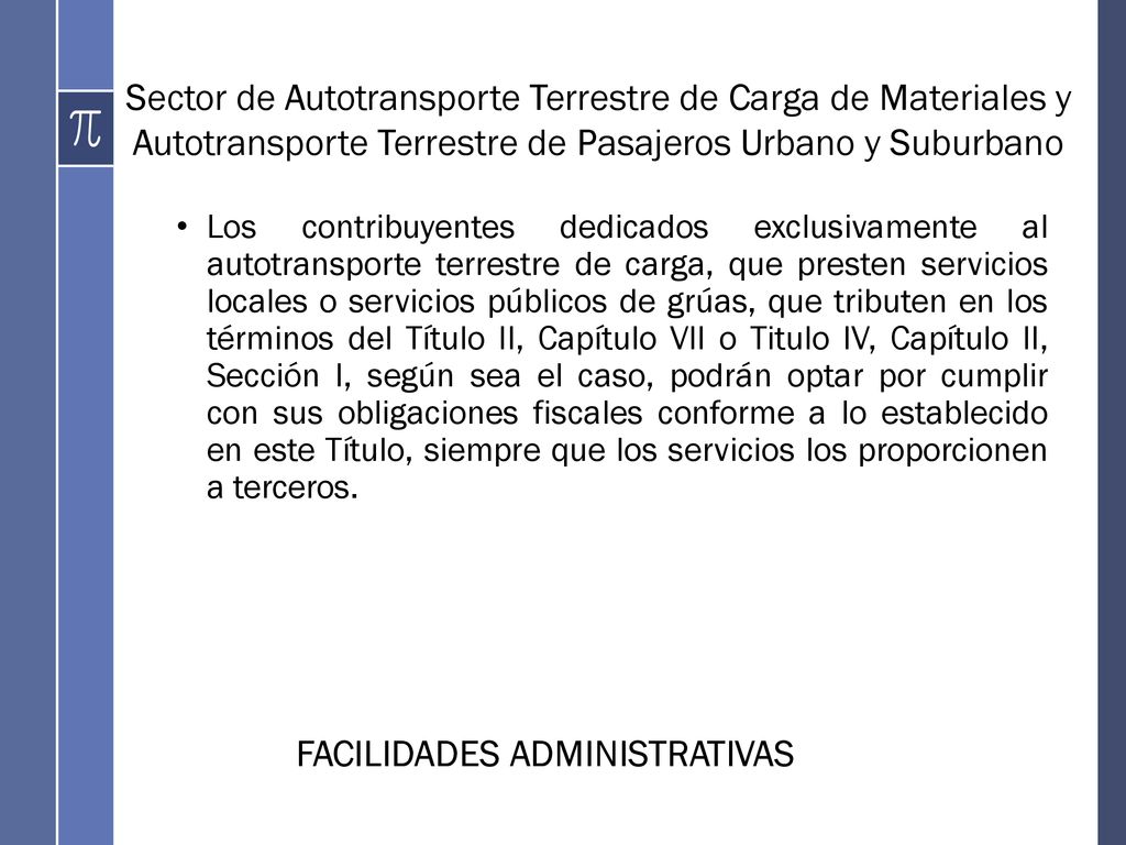 Sector de Autotransporte Terrestre de Carga de Materiales y