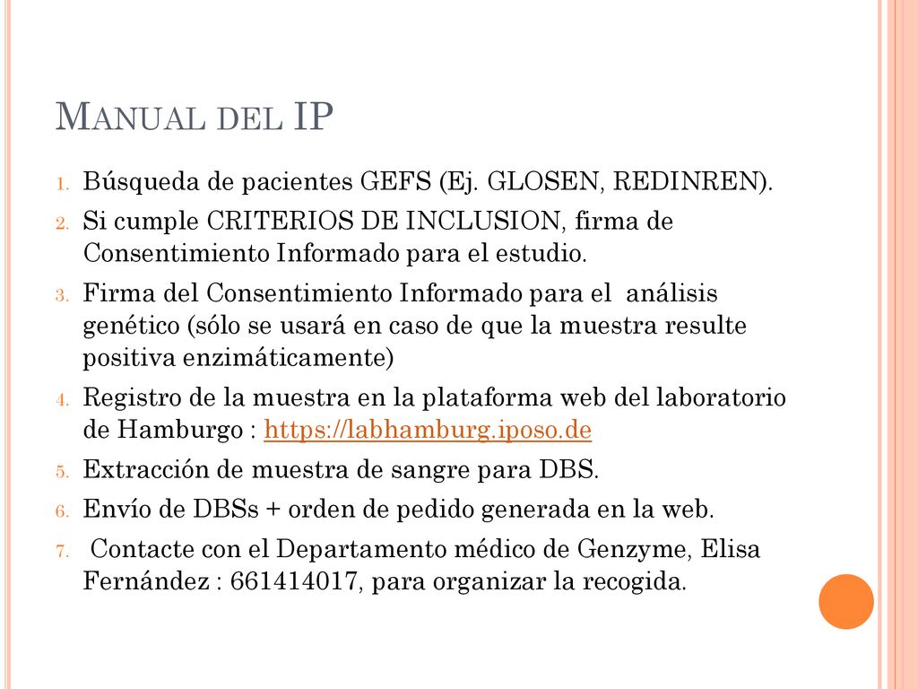Manual del IP Búsqueda de pacientes GEFS (Ej. GLOSEN, REDINREN).