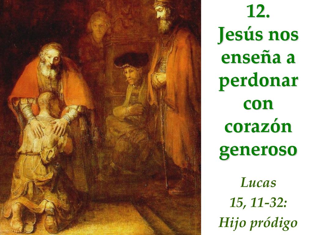 12. Jesús nos enseña a perdonar con corazón generoso