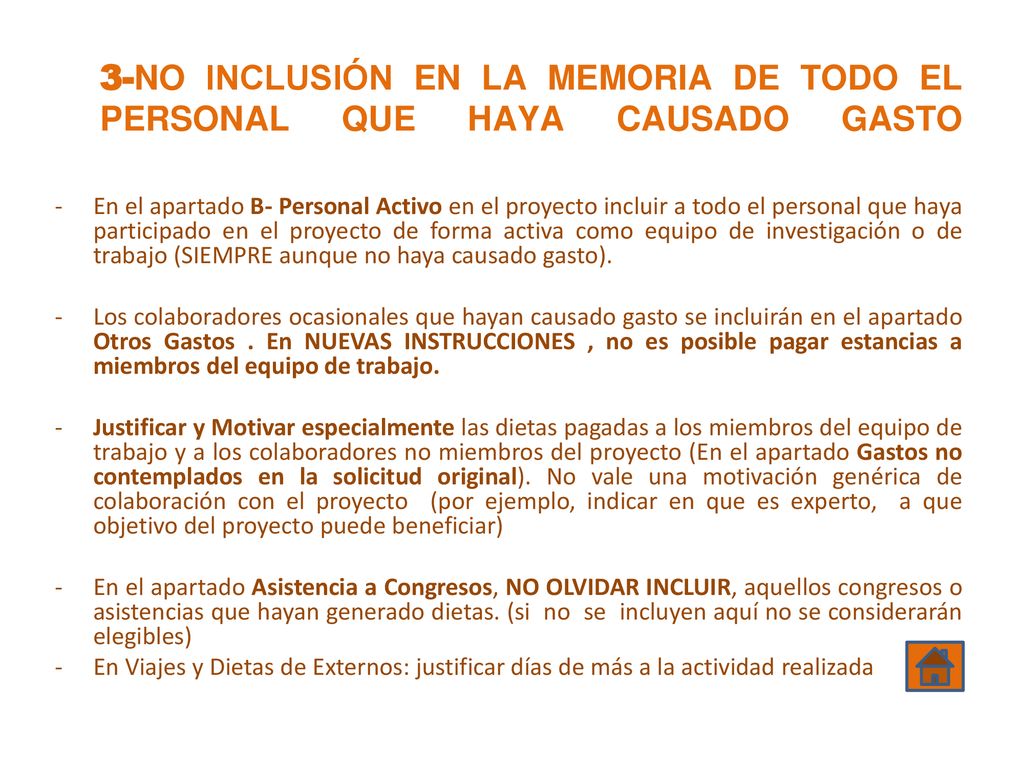 3-NO INCLUSIÓN EN LA MEMORIA DE TODO EL PERSONAL QUE HAYA CAUSADO GASTO