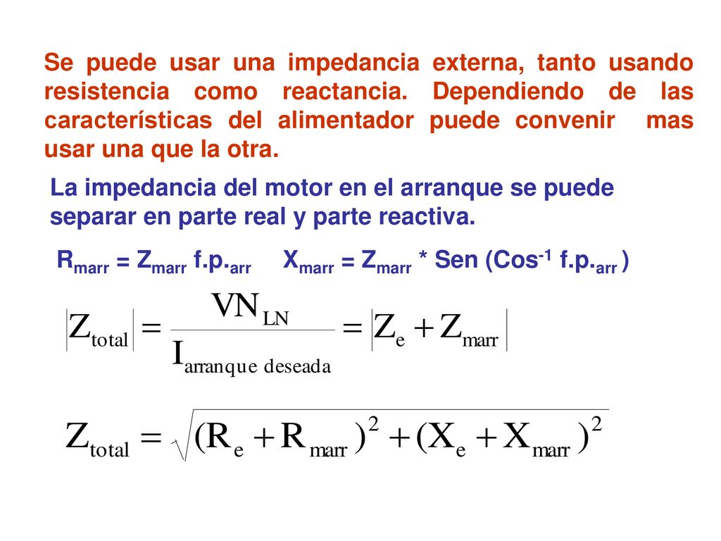 Se puede usar una impedancia externa, tanto usando resistencia como reactancia. Dependiendo de las características del alimentador puede convenir mas usar una que la otra.