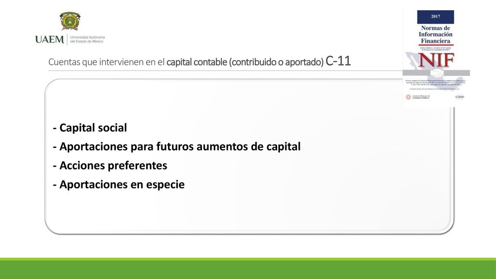 - Aportaciones para futuros aumentos de capital - Acciones preferentes