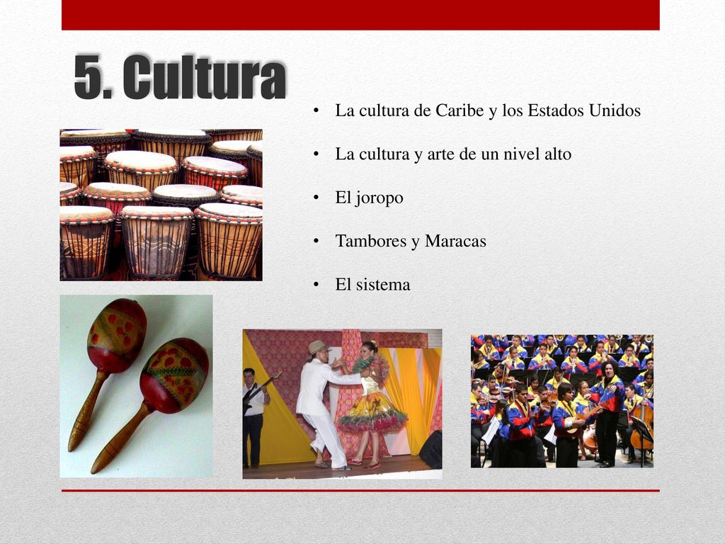 5. Cultura La cultura de Caribe y los Estados Unidos