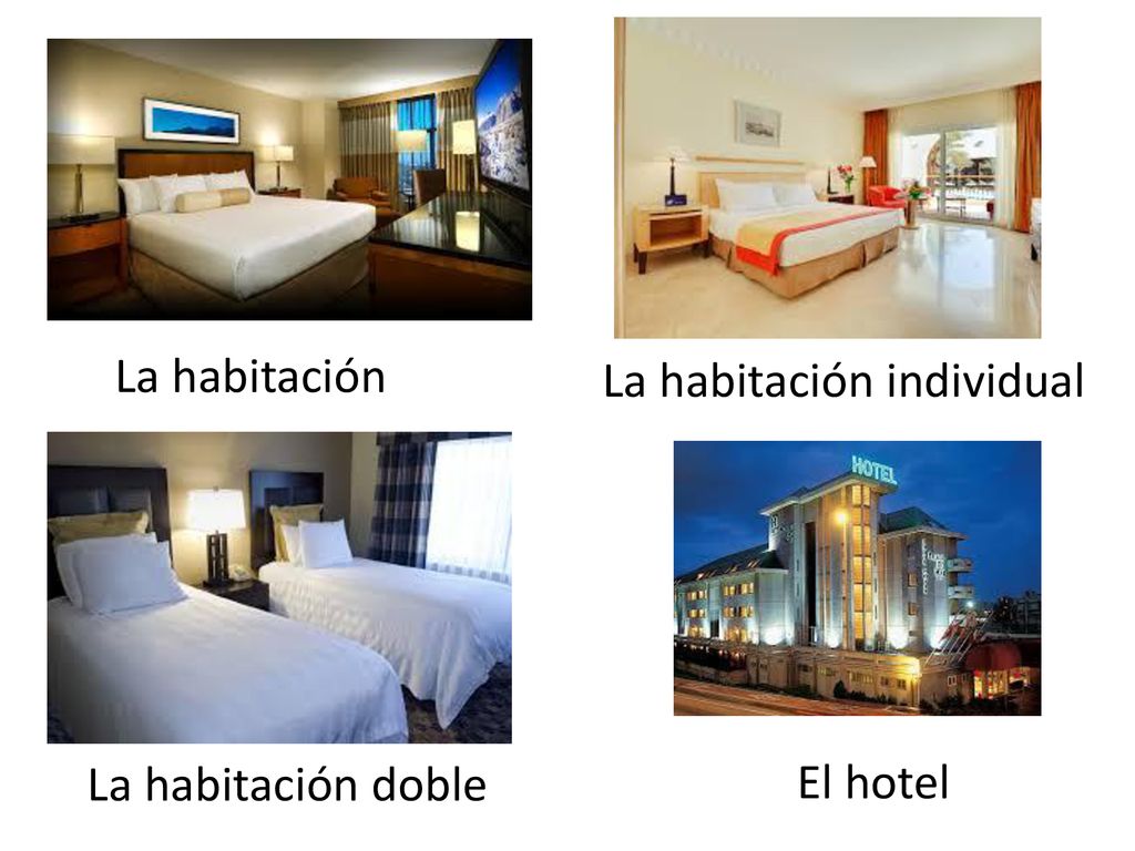 La habitación La habitación individual La habitación doble El hotel