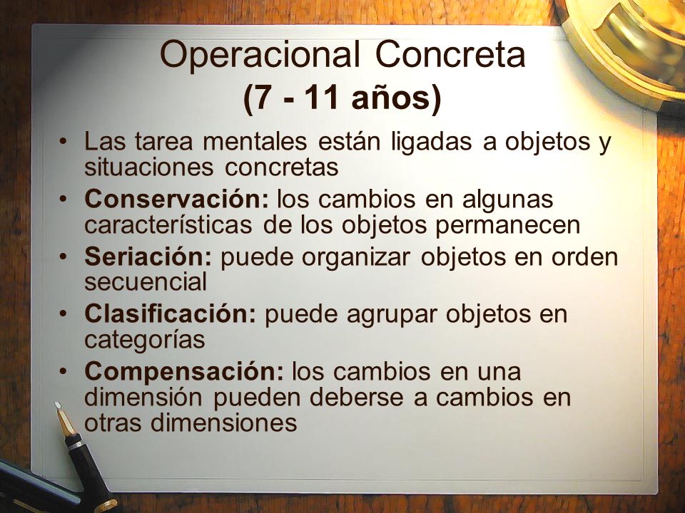 Operacional Concreta ( años)