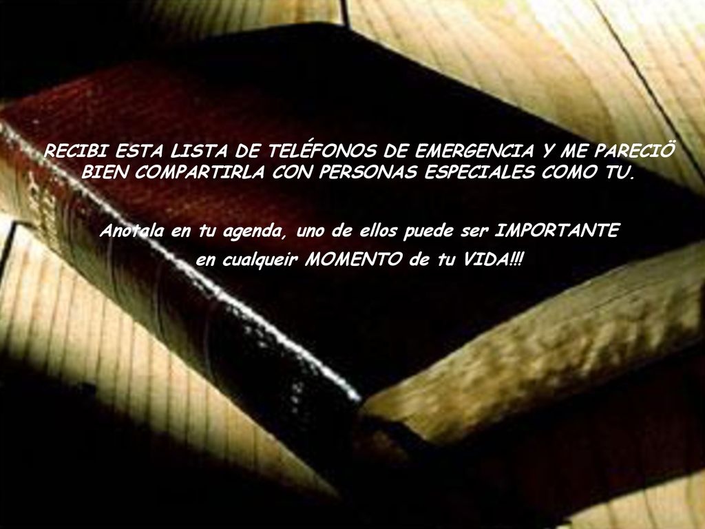 Anotala en tu agenda, uno de ellos puede ser IMPORTANTE