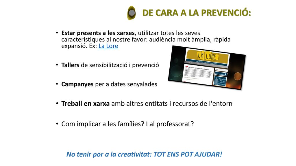 No tenir por a la creativitat: TOT ENS POT AJUDAR!