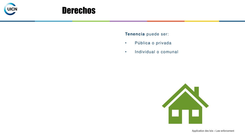 Derechos Tenencia puede ser: Pública o privada Individual o comunal