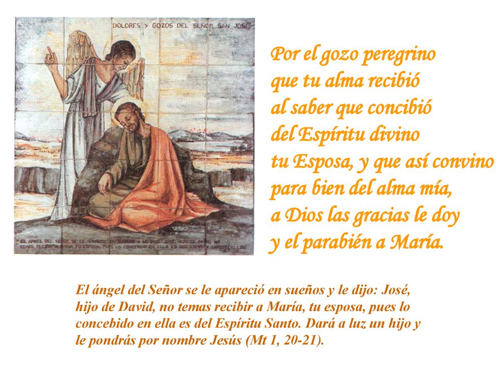 tu Esposa, y que así convino para bien del alma mía,