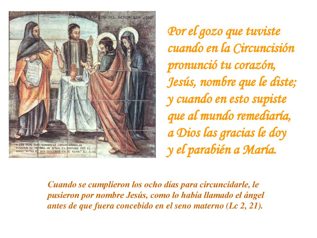 cuando en la Circuncisión pronunció tu corazón,