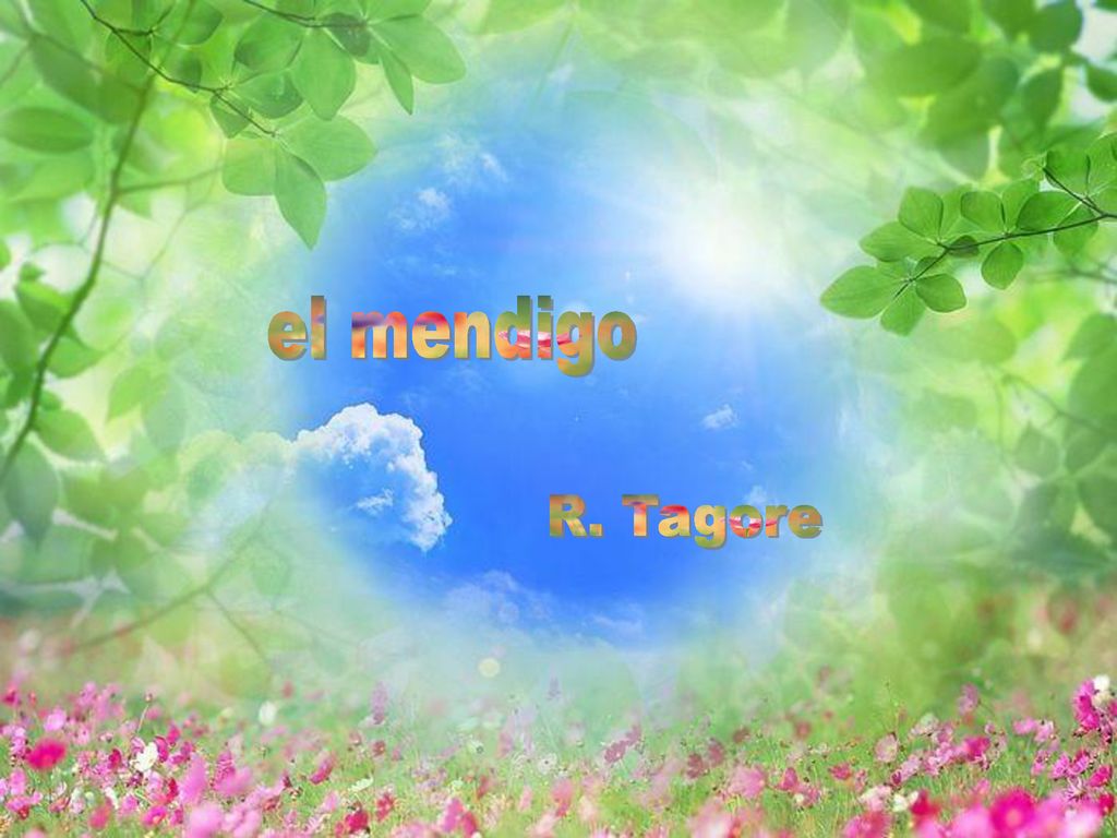 el mendigo R. Tagore
