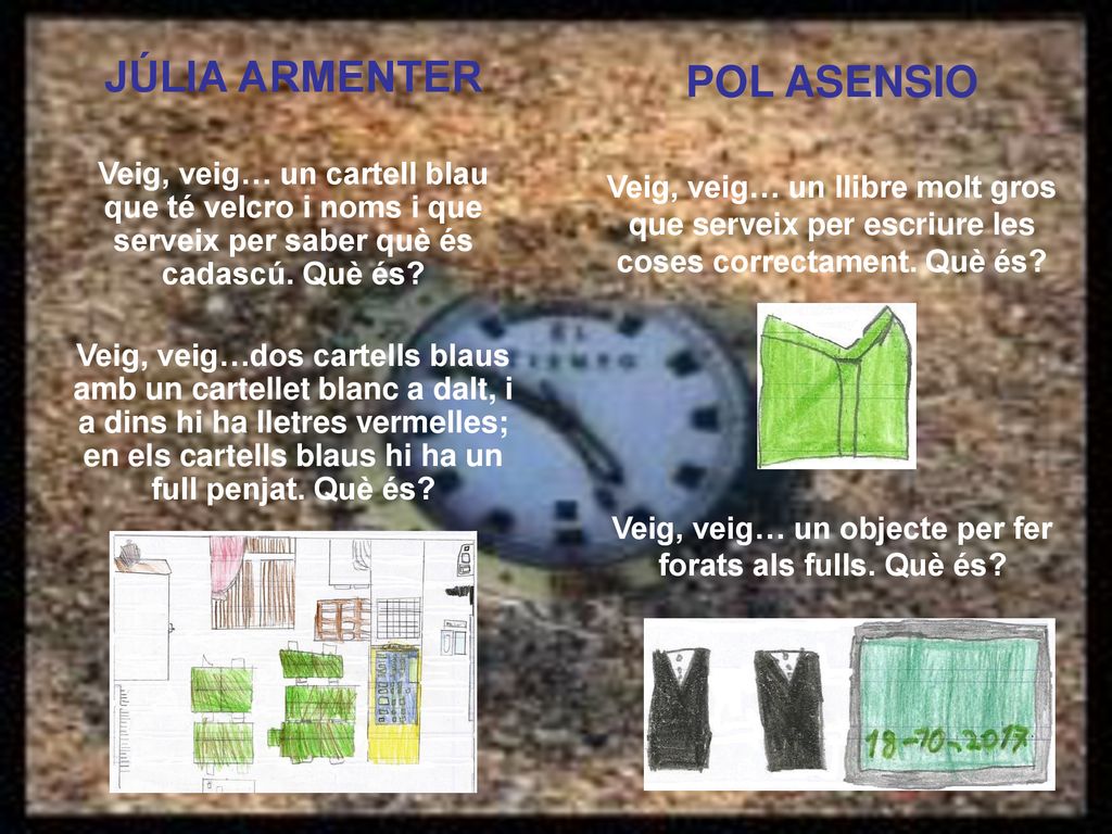 Veig, veig… un objecte per fer forats als fulls. Què és
