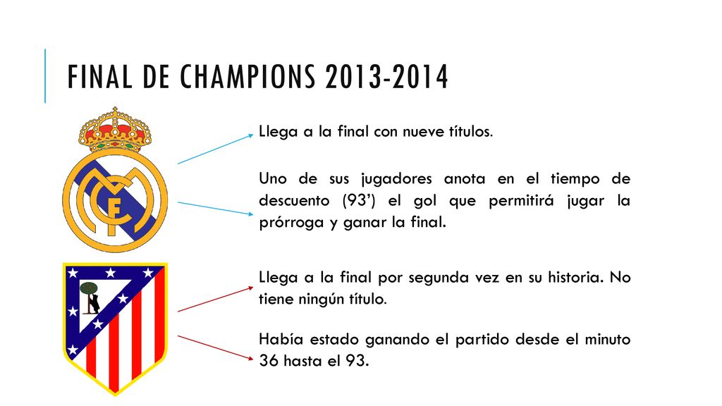 Final de champions Llega a la final con nueve títulos.