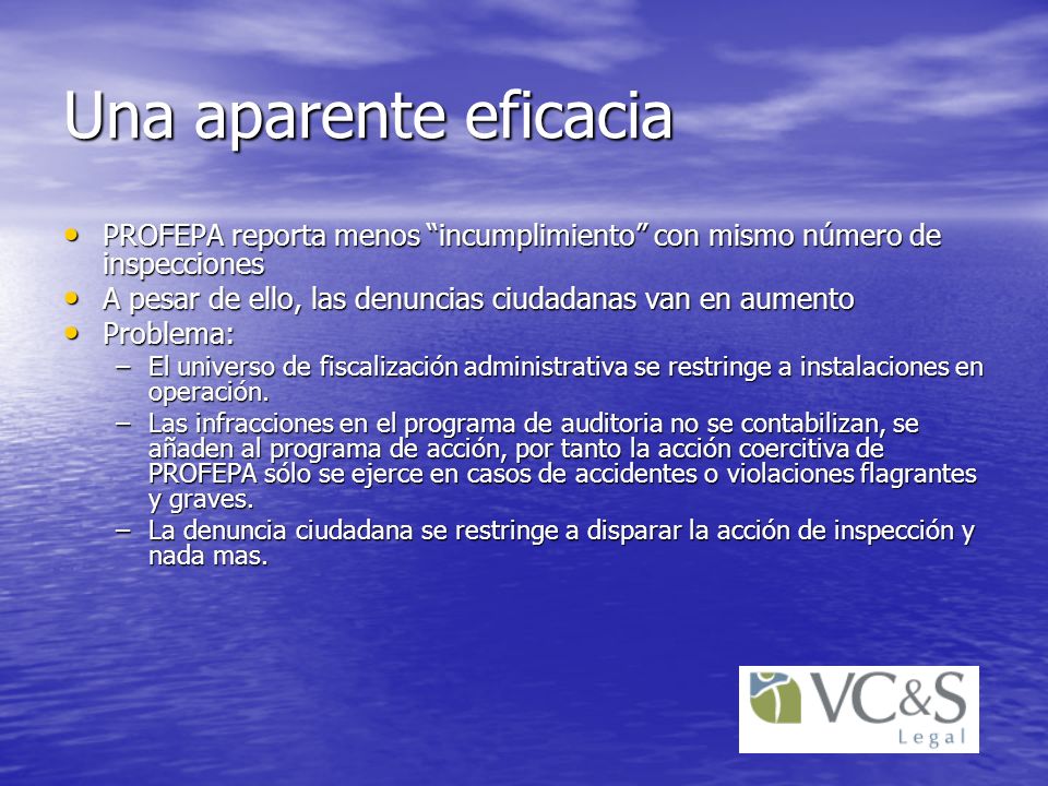 Una aparente eficacia PROFEPA reporta menos incumplimiento con mismo número de inspecciones.