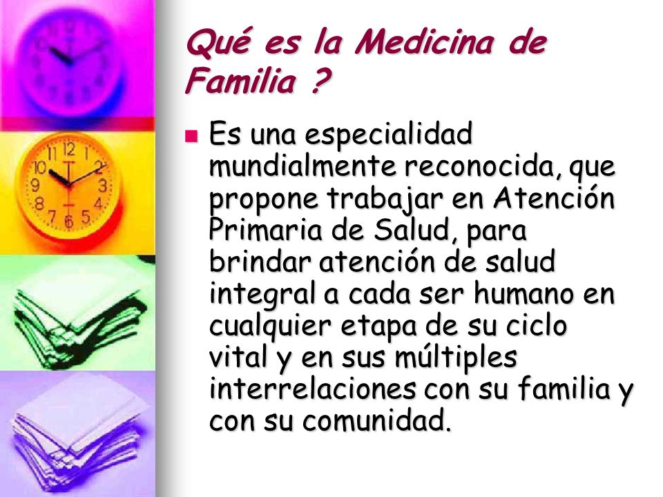 Qué es la Medicina de Familia