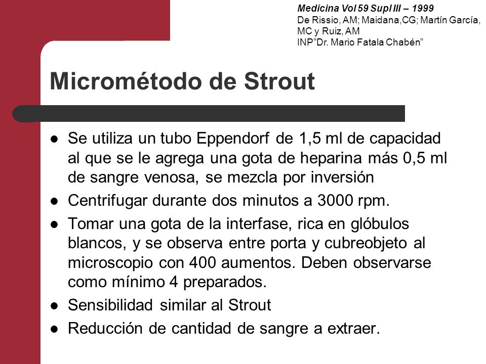 Medicina Vol 59 Supl III – 1999 De Rissio, AM; Maidana,CG; Martín García, MC y Ruiz, AM. INP Dr. Mario Fatala Chabén