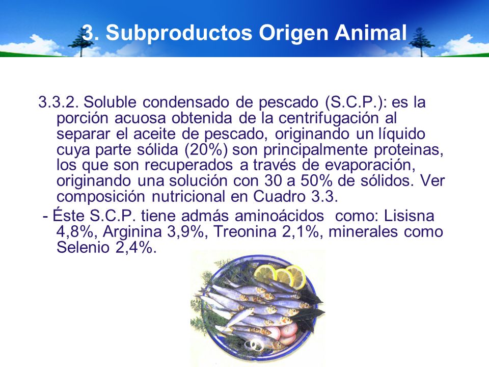 3. Subproductos Origen Animal