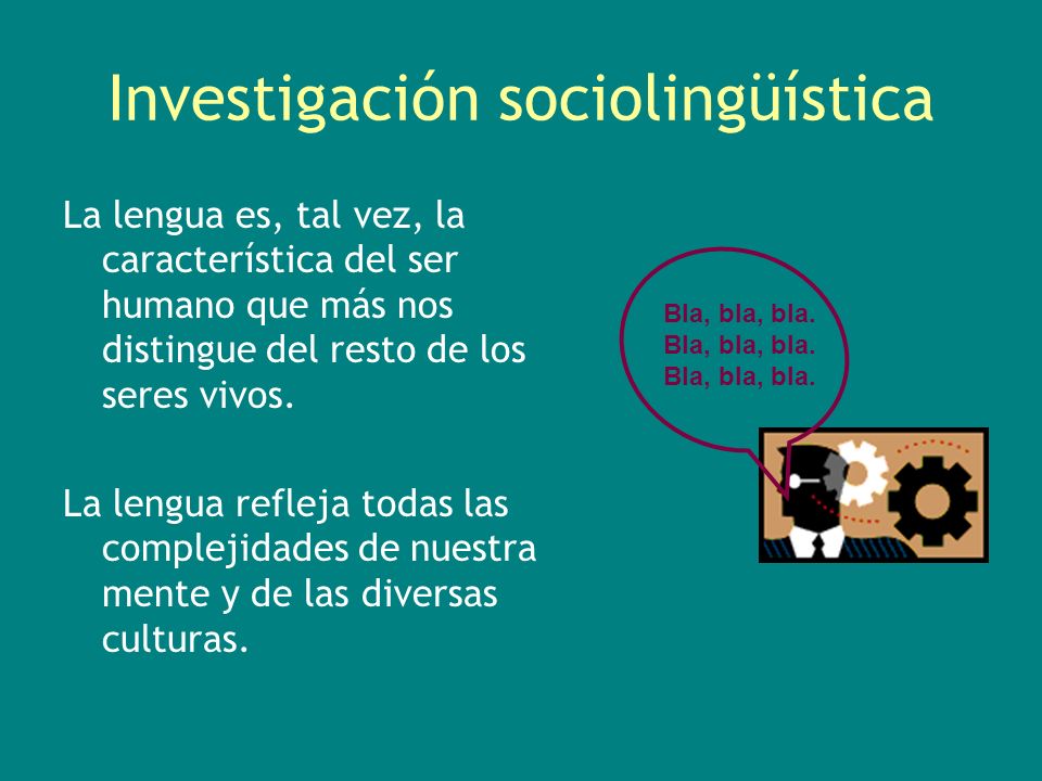 Investigación sociolingüística