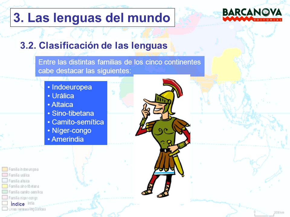 3. Las lenguas del mundo 3.2. Clasificación de las lenguas