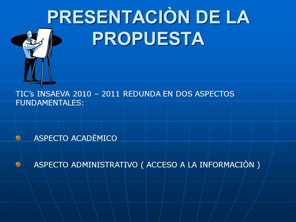 PRESENTACIÒN DE LA PROPUESTA