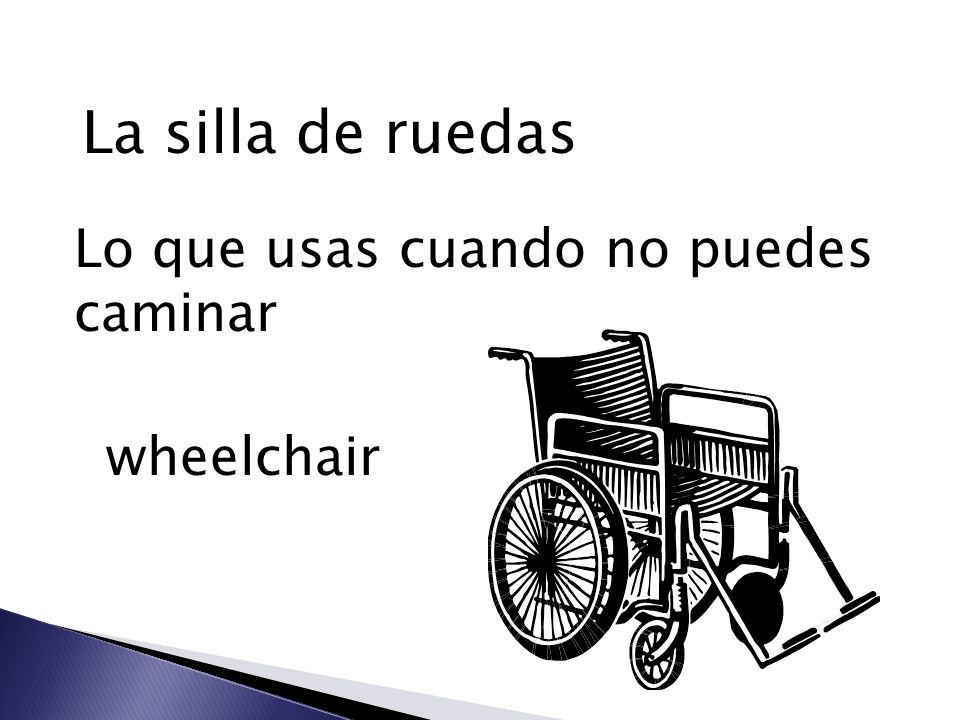 La silla de ruedas Lo que usas cuando no puedes caminar wheelchair