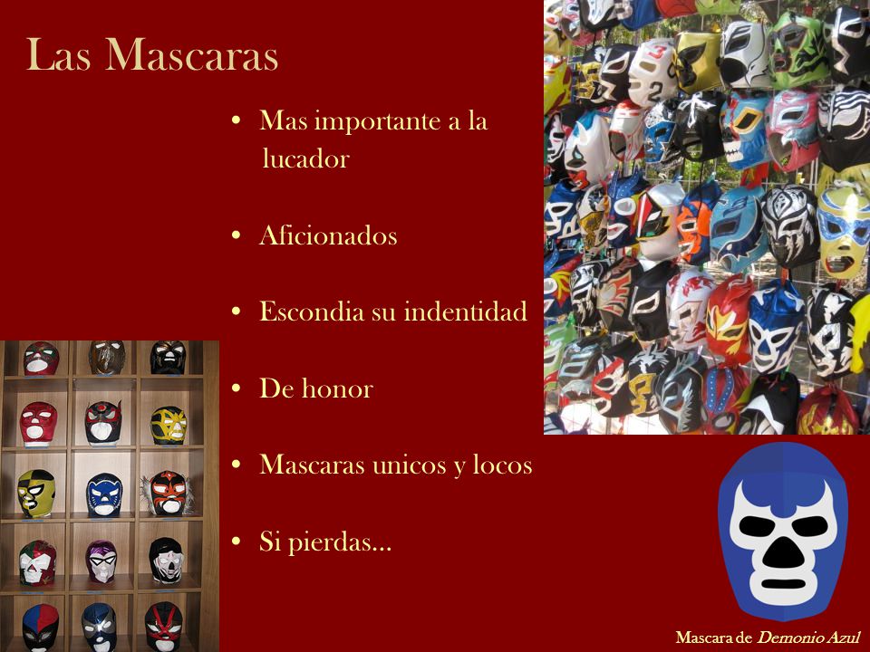 Las Mascaras Mas importante a la lucador Aficionados