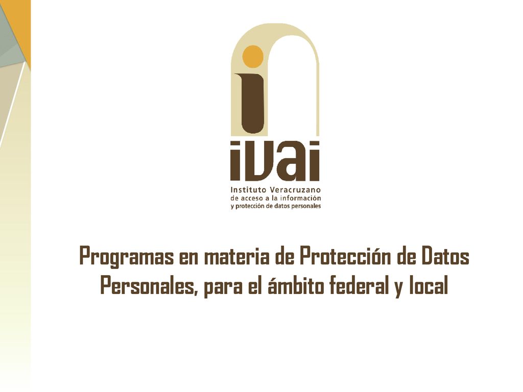 Programas en materia de Protección de Datos Personales, para el ámbito federal y local