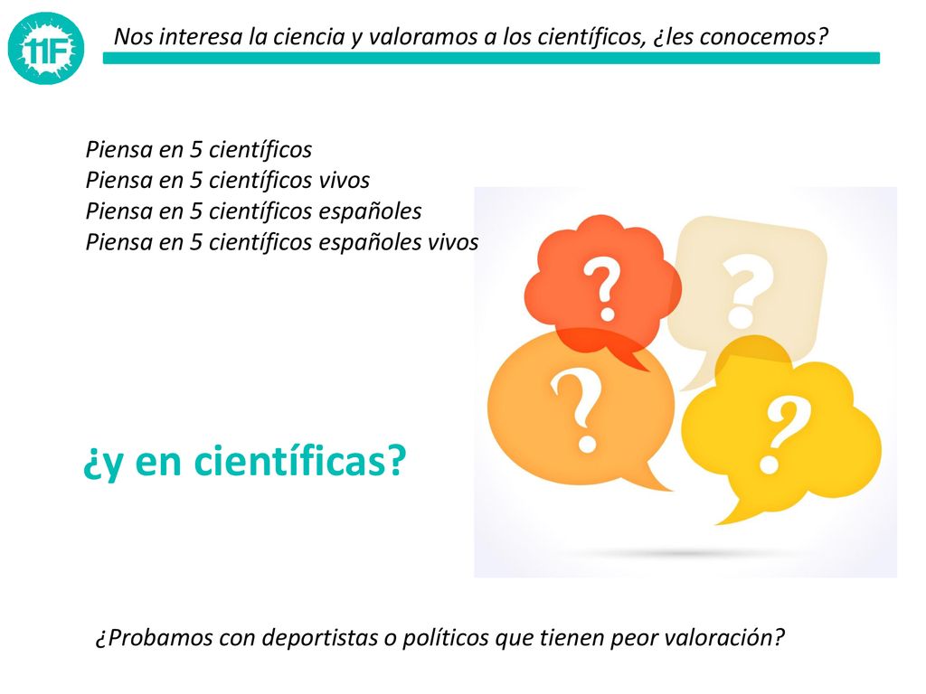 Nos interesa la ciencia y valoramos a los científicos, ¿les conocemos