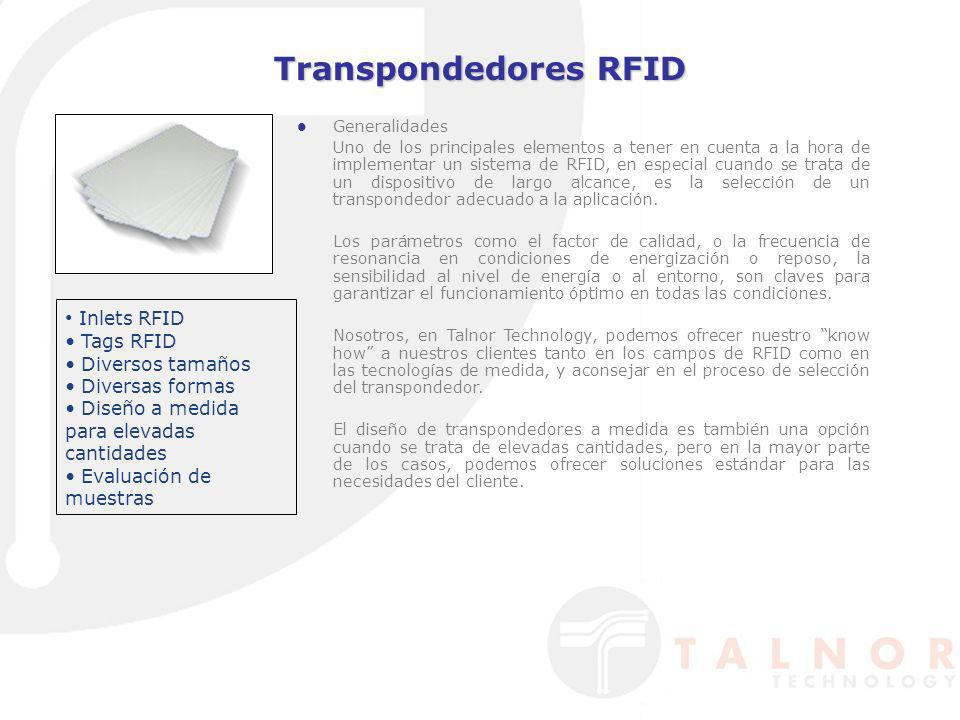 Transpondedores RFID Inlets RFID Tags RFID Diversos tamaños