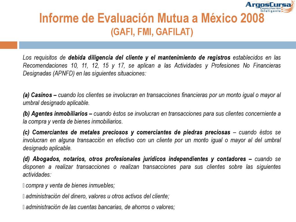 Informe de Evaluación Mutua a México 2008 (GAFI, FMI, GAFILAT)