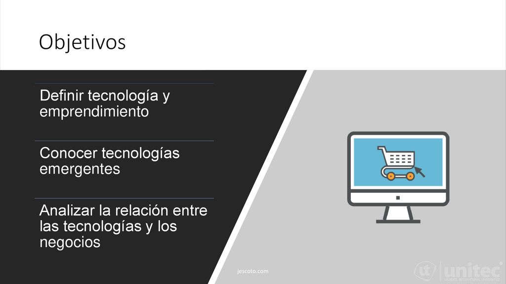 Objetivos Definir tecnología y emprendimiento