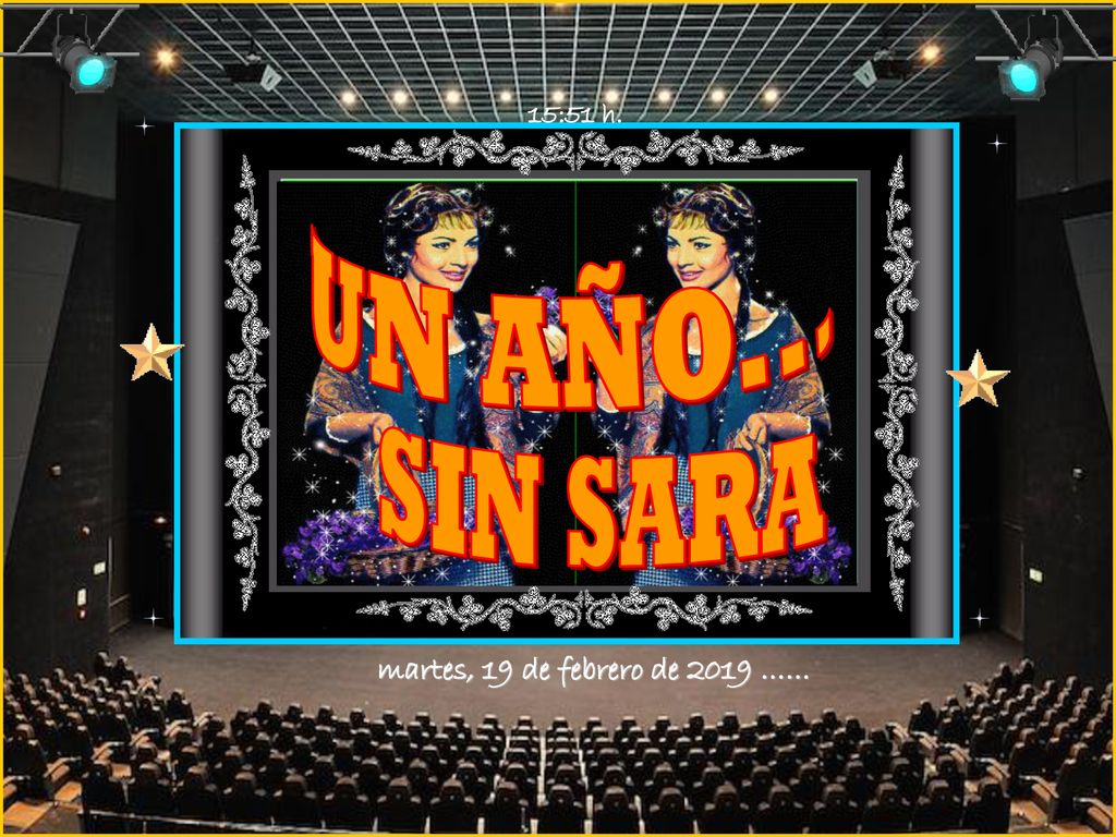 15:51 h. UN AÑO... SIN SARA martes, 19 de febrero de 2019 ……