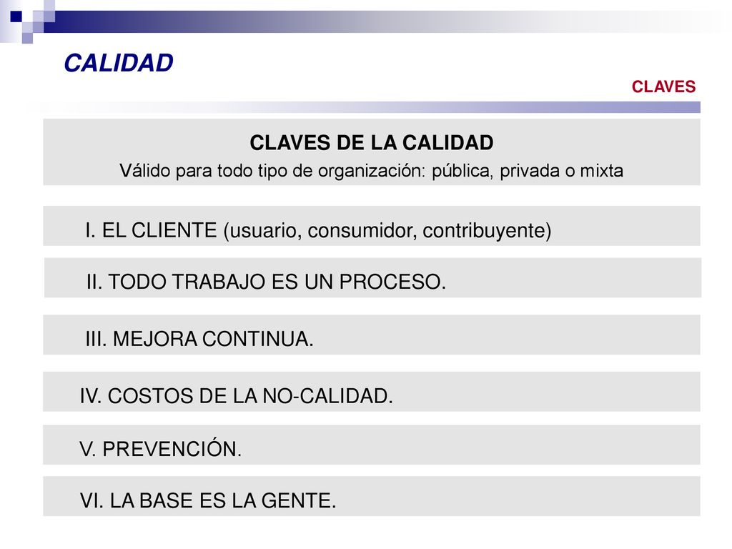 Válido para todo tipo de organización: pública, privada o mixta